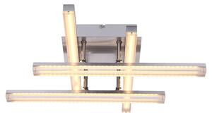Lampada a sospensione Globo, modello Dl, finitura nichel opaco, 1 LED, codice prodotto 68056D5