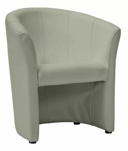 Poltrona TM-1 in ecopelle grigia – 67x60x76 cm