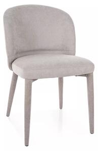 Sedia Tino Wind in tessuto grigio chiaro – 50x45x81 cm