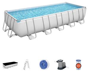 Piscina fuori terra rettangolare Power Steel 640x274x132 cm Bestway 5611Z