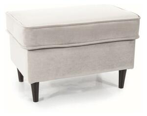 Pouf Ron Velvet grigio chiaro – 60x40x43 cm