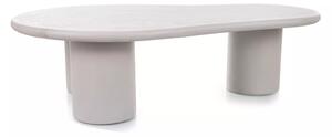 Tavolino Selena in microcemento grigio chiaro – 130x80x35 cm