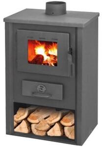 Stufa riscaldamento a Legna con Struttura in acciaio 9.7 kW Koine Antracite