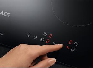 Aeg Piano Cottura Induzione 4 Fuochi 59 cm in Vetroceramica colore Nero - IBK64204CB