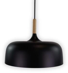 LUXULA Lampada a sospensione LED LX700174, attacco E27, IP20, Ø30 cm, nero, rotonda