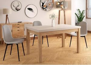 Tavolo Presto allungabile in cashmere e rovere Cremona Torro – 140/218x80x78 cm