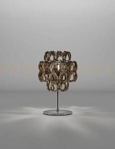 Minigiogali lampada da tavolo cristallo bronzo montatura cromo luci