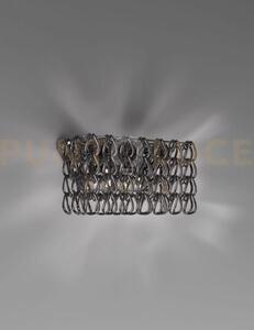Minigiogali applique a parete 2 cristallo nickel nero montatura cro