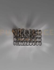 Minigiogali applique a parete 2 cristallo nickel nero montatura bro