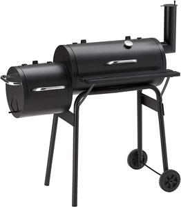 Barbecue a carbonella RESCH 502599 Barbecue a carbonella multifunzionale, 104x58x114 cm, 4 persone, Materiale e lavorazione di alta qualità, 2 camere per barbecue, Affumicatore