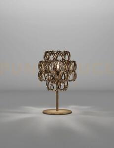 Minigiogali lampada da tavolo cristallo bronzo montatura bronzo opa