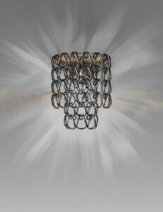 Minigiogali applique a parete cristallo nickel nero montatura bronz