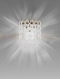 Minigiogali applique a parete bianco montatura bronzo opaco 1 luce 