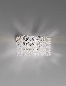 Minigiogali applique a parete 2 bianco montatura cromo lucido 2 luc