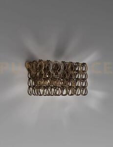 Minigiogali applique a parete 2 cristallo bronzo montatura bronzo o