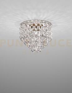 Minigiogali lampadario a soffitto 50 cristallo argento montatura br