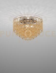 Minigiogali lampadario a soffitto 60 cristallo ambra montatura crom