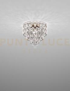 Minigiogali lampadario a soffitto 40 cristallo argento montatura br