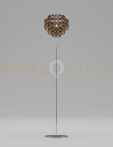 Minigiogali lampada da terra cristallo bronzo montatura cromo lucid