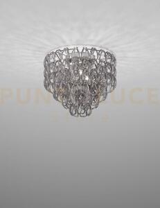 Minigiogali lampadario a soffitto 50 cristallo fume' montatura crom
