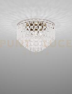 Minigiogali lampadario a soffitto 60 bianco montatura bronzo opaco 