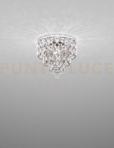 Minigiogali lampadario a soffitto 40 cristallo argento montatura cr