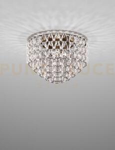 Minigiogali lampadario a soffitto 60 cristallo argento montatura br