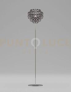 Minigiogali lampada da terra cristallo nickel nero montatura cromo 
