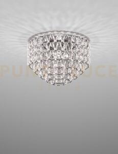 Minigiogali lampadario a soffitto 60 cristallo argento montatura cr