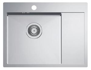 Lavello in acciaio inox ALVEUS Quarto 20 Satin 615x480x1 mm 1124383