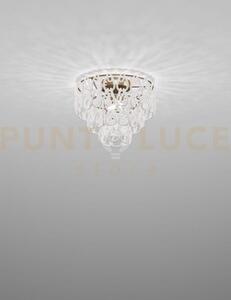 Minigiogali lampadario a soffitto 40 bianco montatura bronzo opaco 