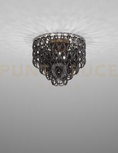 Minigiogali lampadario a soffitto 50 nero montatura bronzo opaco 4 