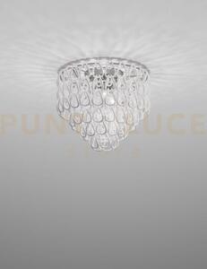 Minigiogali lampadario a soffitto 50 bianco montatura cromo lucido 