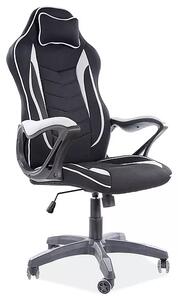 Sedia da ufficio Zenvo nera e grigia – 66x48x122 cm
