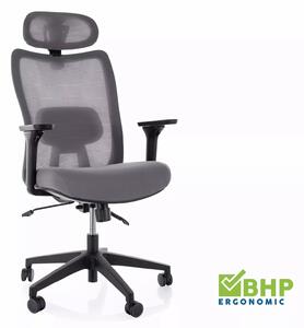Sedia da ufficio Q-724H grigia – 62x49x122 cm