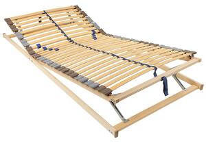 Rete a doghe BeCo Blue Star KF / 80 x 200 cm / 28 doghe / Blauer Engel / completamente assemblata / testiera e pediera regolabili