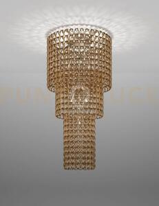 Minigiogali lampadario a soffitto ca3 cristallo oro montatura cromo