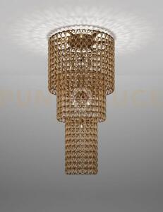 Minigiogali lampadario a soffitto ca3 cristallo oro montatura bronz