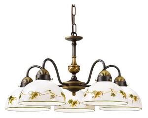 Kolarz 731.85.122 - Lampadario a sospensione con catena NONNA 5xE27/75W/230V uva