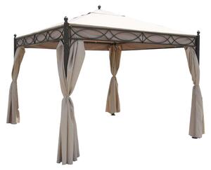 Gazebo in acciaio e poliestere 3x3 mt Cindy