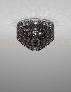 Minigiogali lampadario a soffitto 60 nero montatura cromo lucido 4 