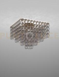 Minigiogali lampadario a soffitto 65q cristallo fume' montatura bro