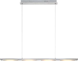 Lampada a sospensione Globo Lazio, alluminio, 4 LED; codice prodotto: 68089-4H