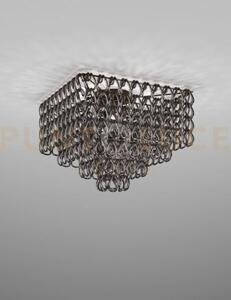 Minigiogali lampadario a soffitto 65q cristallo nickel nero montatu