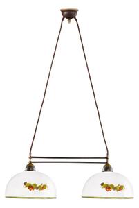 Kolarz 731.82.136 - Lampadario a sospensione con filo NONNA 2xE27/75W/230V uva/fragole