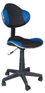 Sedia da ufficio Q-G2 blu e nera – 48x41x84 cm