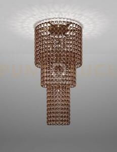 Minigiogali lampadario a soffitto ca3 cristallo rame montatura bron