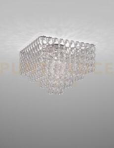 Minigiogali lampadario a soffitto 65q cristallo trasparente montatu