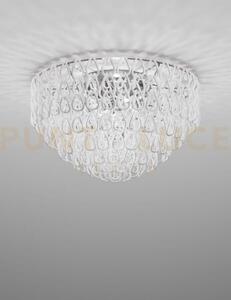 Minigiogali lampadario a soffitto 80 bianco montatura cromo lucido 