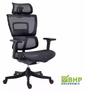 Sedia da ufficio Winner ergonomica nera – 64x51x114 cm